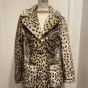 Chic Leopard Print Trench Coat